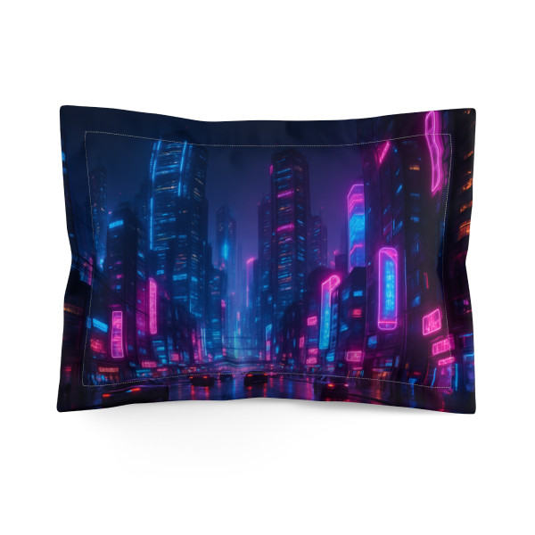 Cyberpunk Dreamscape - Microfiber Pillow Sham