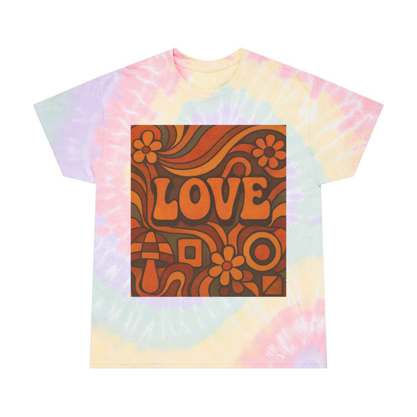 Groovy '70s Psychedelic Pop - Tie-Dye Tee, Spiral