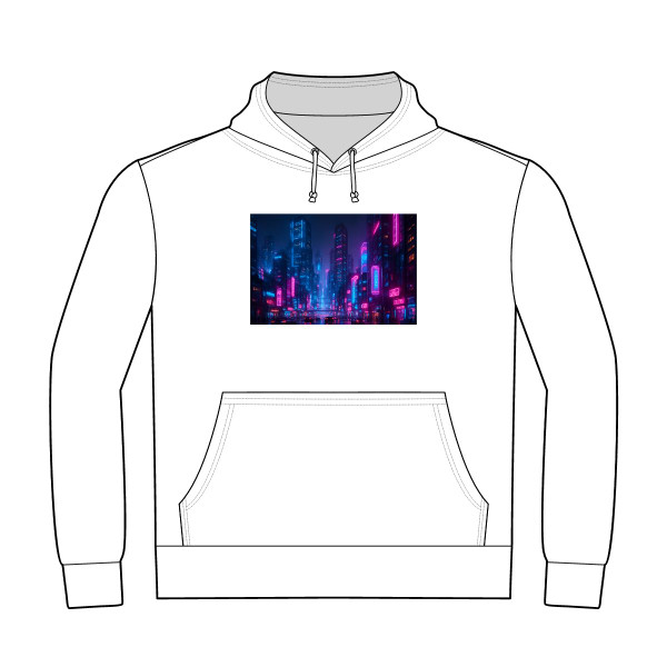 Cyberpunk Dreamscape - Unisex Heavyweight Pullover Hoodie