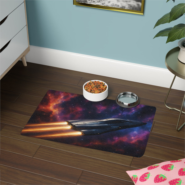 Galactic Voyager - Pet Food Mat (12x18)