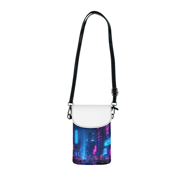 Cyberpunk Dreamscape - Small Cell Phone Wallet