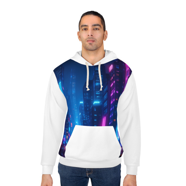Cyberpunk Dreamscape - Unisex Pullover Hoodie (AOP)