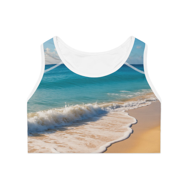 Serene Coastal Bliss - Sports Bra (AOP)