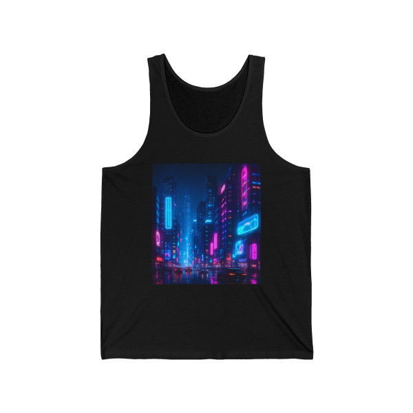 Cyberpunk Dreamscape - Unisex Jersey Tank