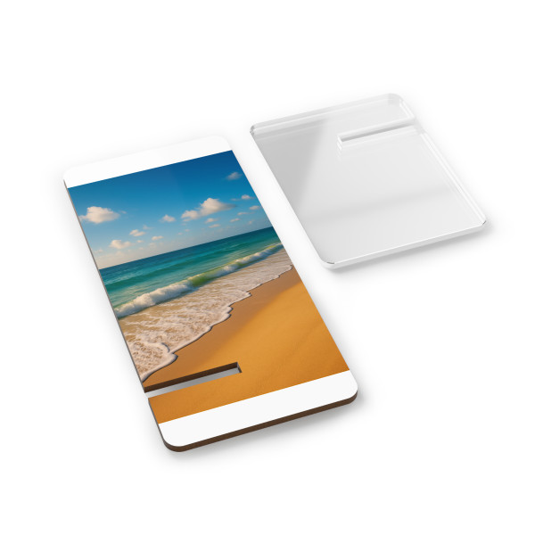 Serene Coastal Bliss - Mobile Display Stand for Smartphones