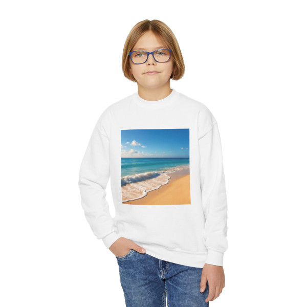 Serene Coastal Bliss - Youth Crewneck Sweatshirt