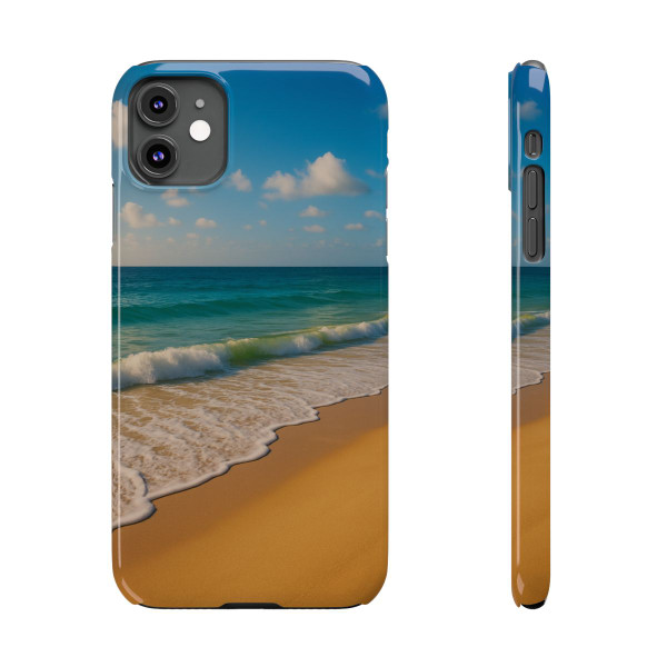 Serene Coastal Bliss - Slim Phone Cases