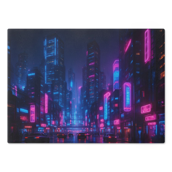 Cyberpunk Dreamscape - Cutting Board