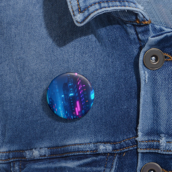 Cyberpunk Dreamscape - Custom Pin Buttons