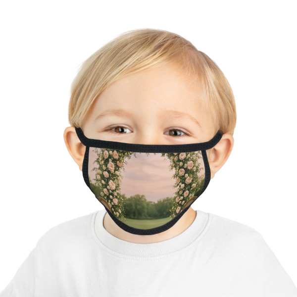 Ethereal Garden Bliss - Kid's Face Mask