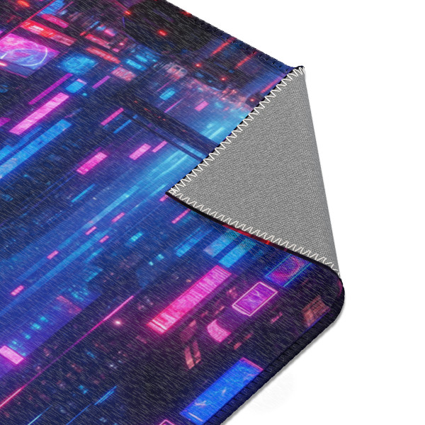 Cyberpunk Dreamscape - Area Rugs 