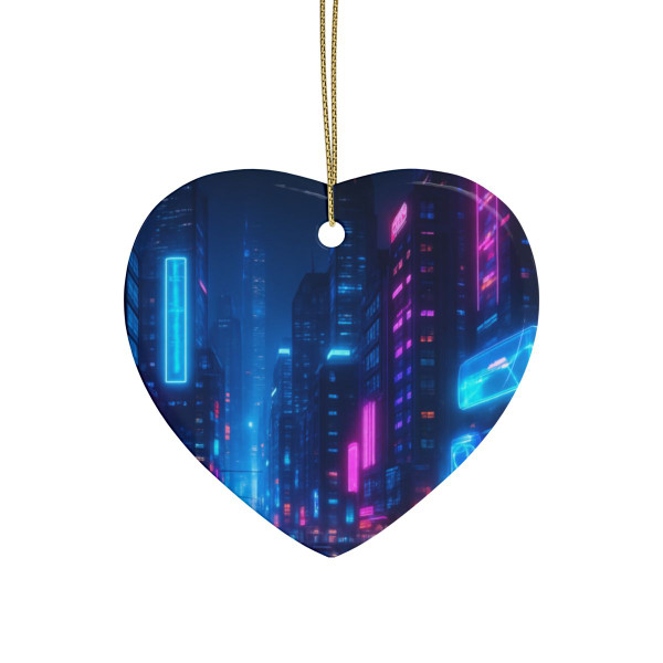 Cyberpunk Dreamscape - Ceramic Ornaments (1pcs, 5pcs, 10pcs, 20pcs)