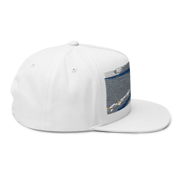 Serene Coastal Bliss - Flat Bill Cap (Embroidery)