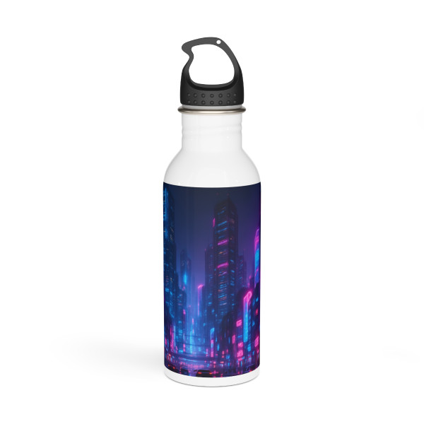 Cyberpunk Dreamscape - Stainless Steel Water Bottle