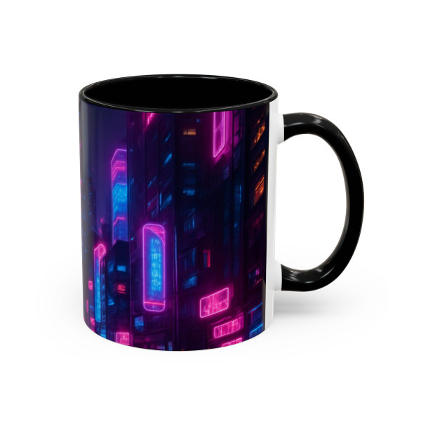 Cyberpunk Dreamscape - Accent Coffee Mug (11, 15oz)