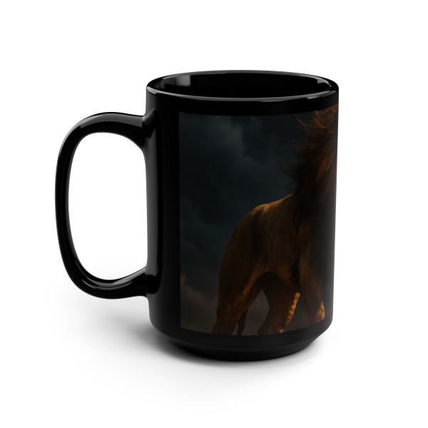 Unyielding Spirit - Black Mug, 15oz