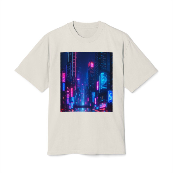 Cyberpunk Dreamscape - Unisex Heavy Faded Tee