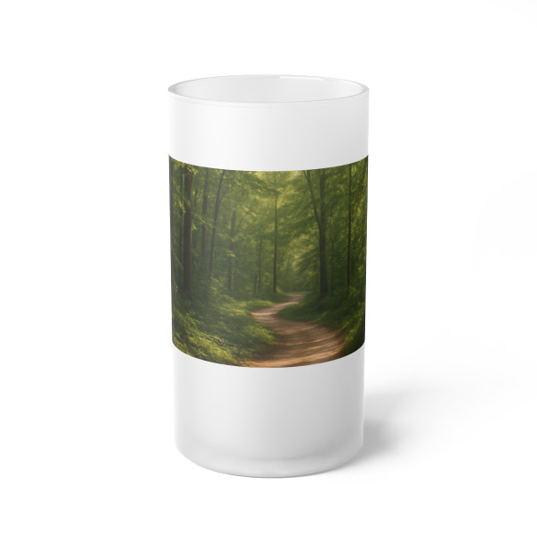 Path of Enlightenment - Frosted Glass Beer Mug