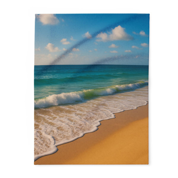 Serene Coastal Bliss - Arctic Fleece Blanket