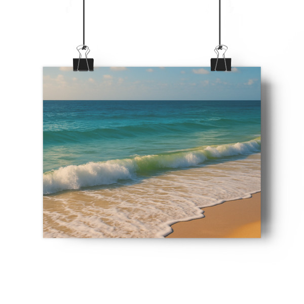 Serene Coastal Bliss - Giclée Art Print 