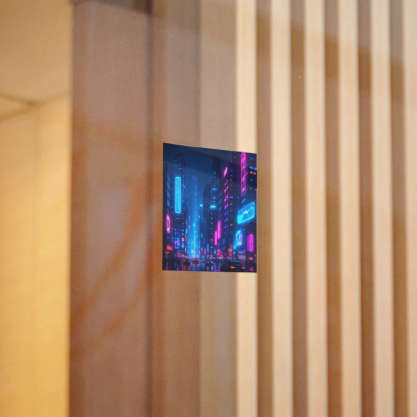 Cyberpunk Dreamscape - Die-Cut Stickers, (DTF)