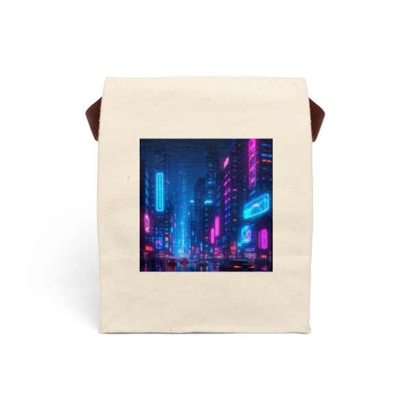 Cyberpunk Dreamscape - Canvas Lunch Bag With Strap