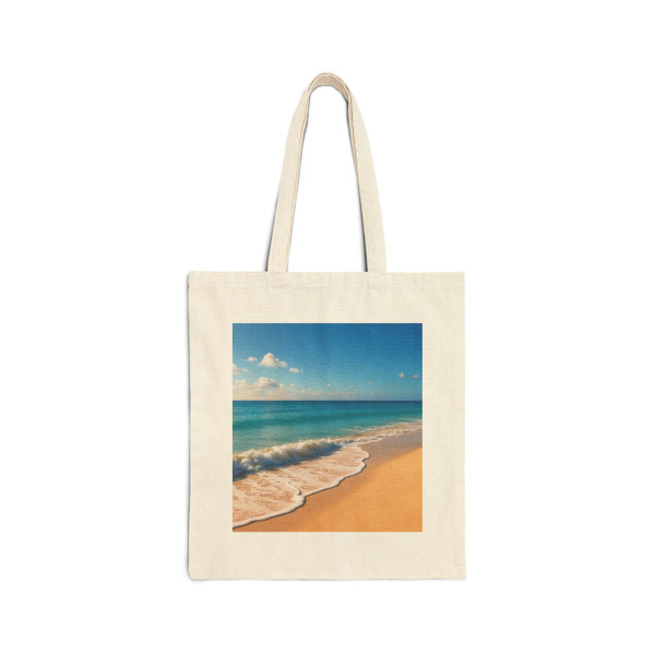 Serene Coastal Bliss - Cotton Canvas Tote Bag