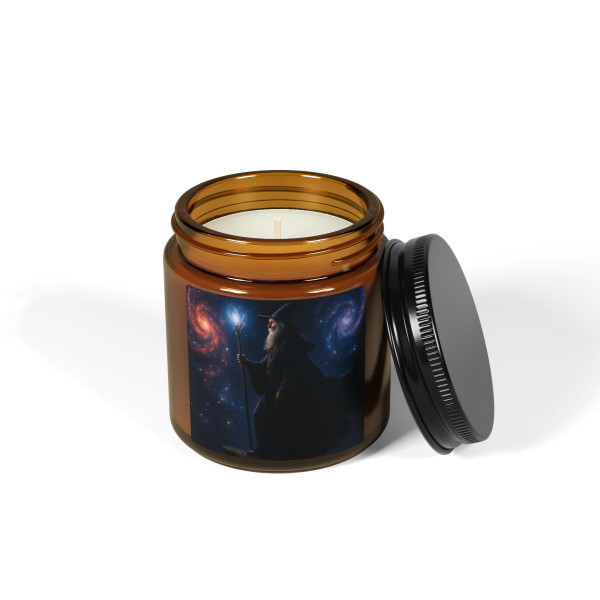 Celestial Spellbinder - Scented Soy Candle (Multi-Size, Amber Jar)