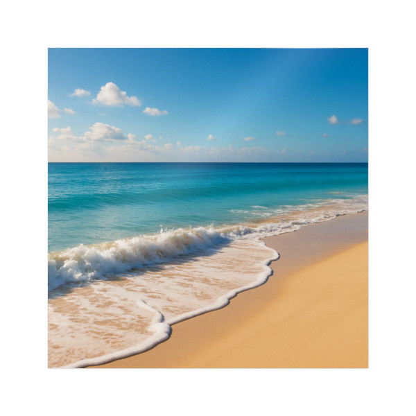 Serene Coastal Bliss - Die-Cut Stickers, (DTF)