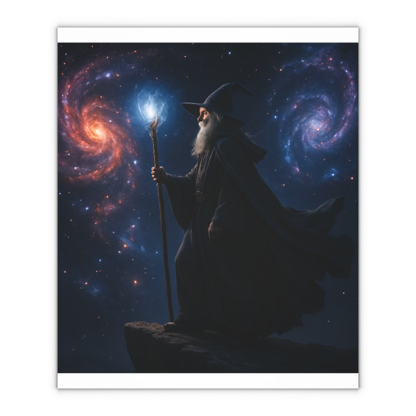 Celestial Spellbinder - Gift Wrapping Paper Sheets, 1pc