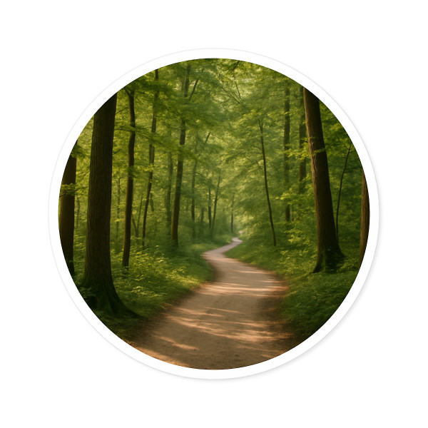 Path of Enlightenment - Round Stickers, Indoor\Outdoor