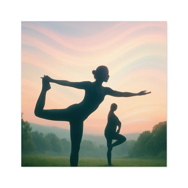 Serenity in Motion - Square Stickers, Indoor\Outdoor