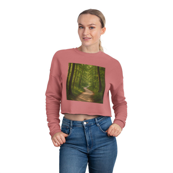 Path of Enlightenment - Women's Cropped Sweatshirt