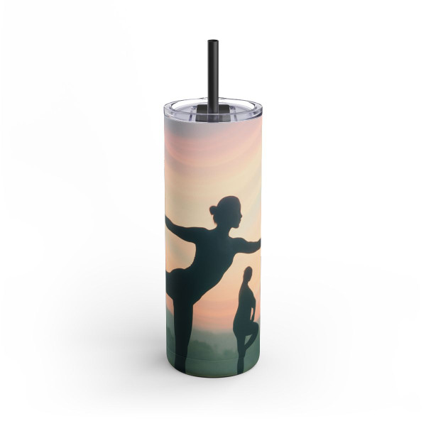 Serenity in Motion - Maars Maker Skinny Matte Tumbler, 20oz
