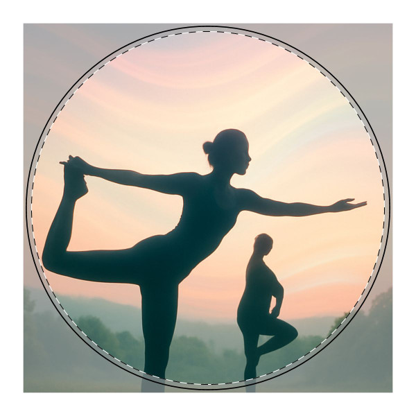 Serenity in Motion - PU Leather Mouse Mat