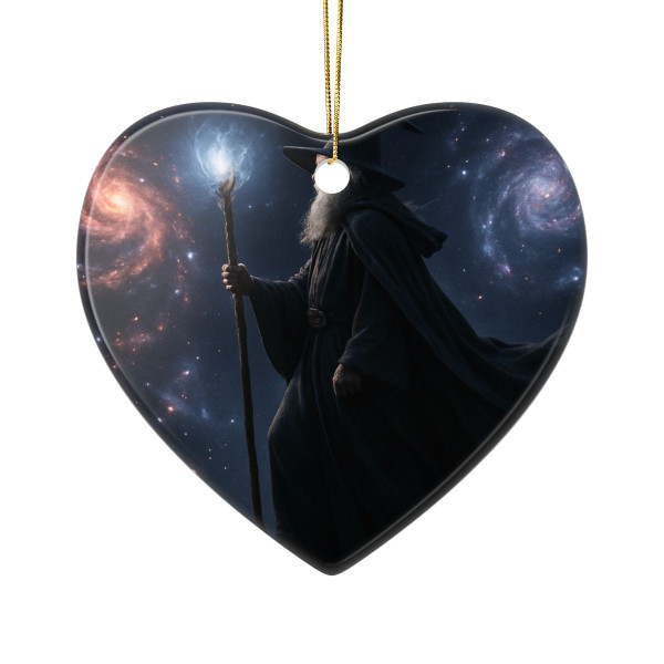Celestial Spellbinder - Ceramic Ornaments, 2-Side Print