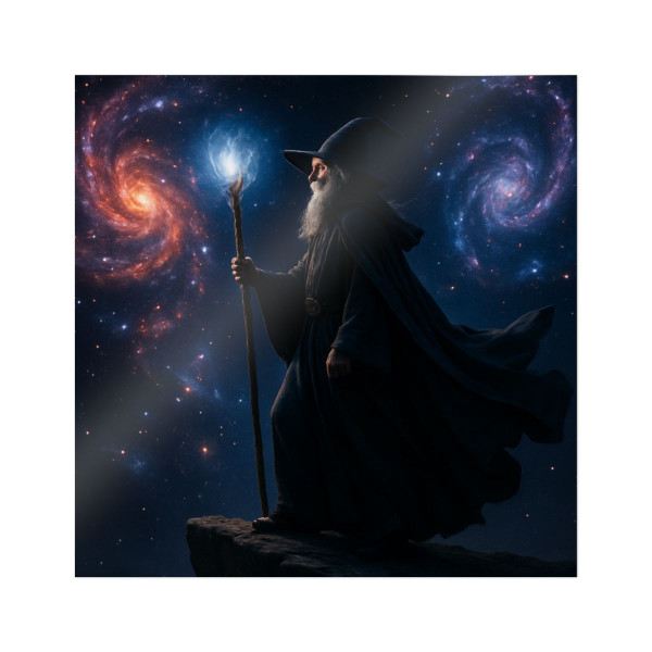 Celestial Spellbinder - Die-Cut Stickers, (DTF)