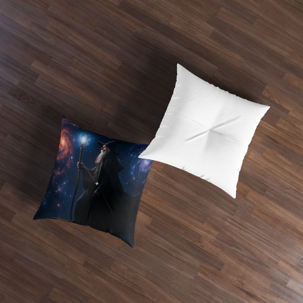 Celestial Spellbinder - Tufted Floor Pillow, Square