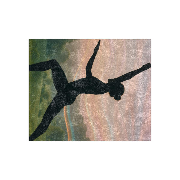 Serenity in Motion - Crushed Velvet Blanket