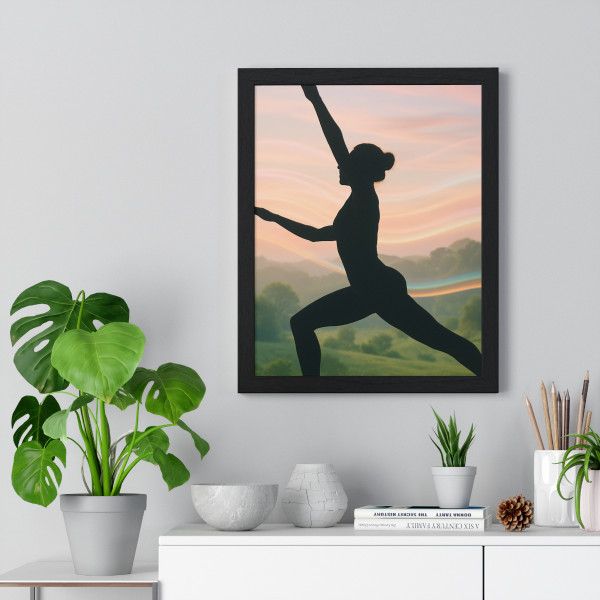 Serenity in Motion - Vertical Framed Poster