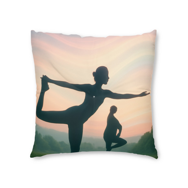 Serenity in Motion - Tufted Floor Pillow, Square