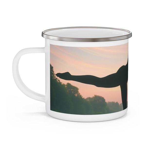 Serenity in Motion - Enamel Camping Mug