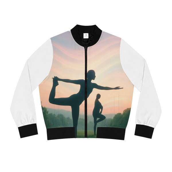 Serenity in Motion - Women's Bomber Jacket (AOP)