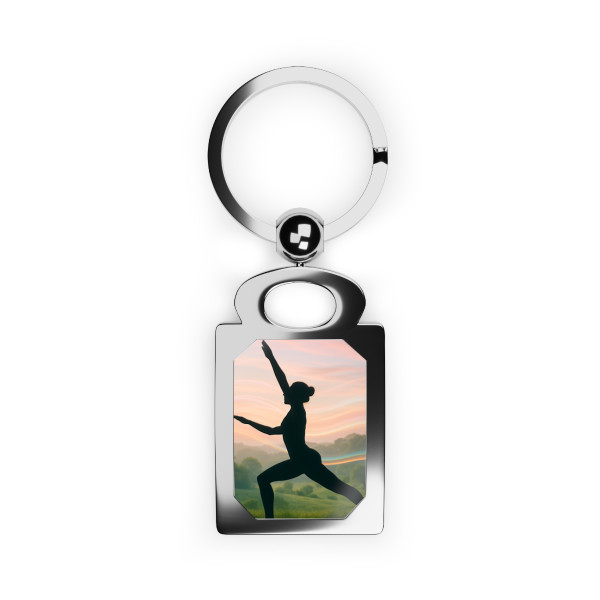 Serenity in Motion - Rectangle Photo Keyring