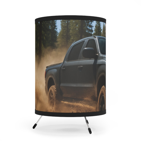 Mountain Beast - Tripod Lamp with High-Res Printed Shade, US\CA plug