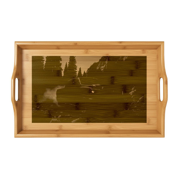 Mountain Beast - Bamboo Serving Tray (Engraving)