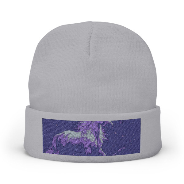 Celestial Unicorn Dreams - Knit Beanie (Embroidery)