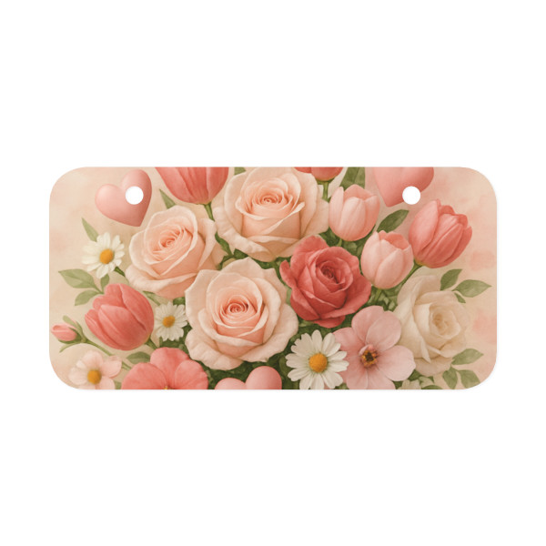 Love in Bloom - Mini License Plate