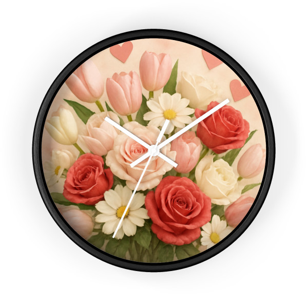Love in Bloom - Wall Clock
