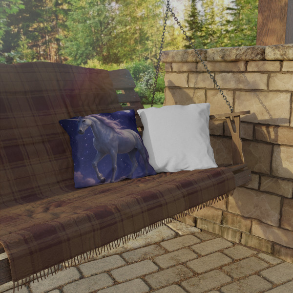Celestial Unicorn Dreams - Outdoor Pillows